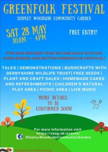 GREEN FOLK FESTIVAL @ Shipley Woodside Community Garden.